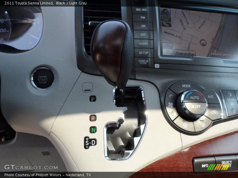 Black / Light Gray 2011 Toyota Sienna Limited