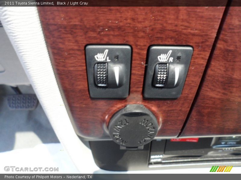 Black / Light Gray 2011 Toyota Sienna Limited