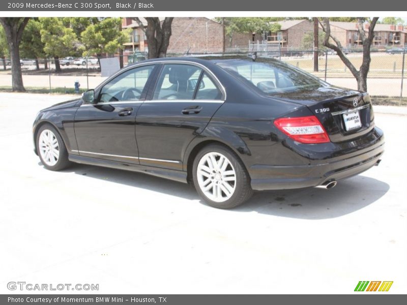Black / Black 2009 Mercedes-Benz C 300 Sport