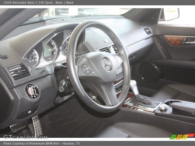 Black / Black 2009 Mercedes-Benz C 300 Sport
