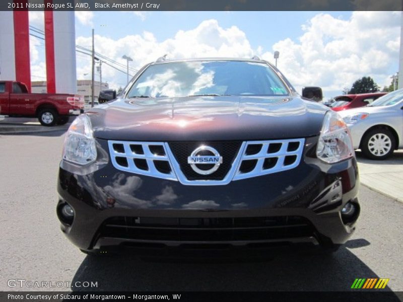 Black Amethyst / Gray 2011 Nissan Rogue SL AWD