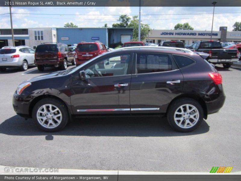 Black Amethyst / Gray 2011 Nissan Rogue SL AWD