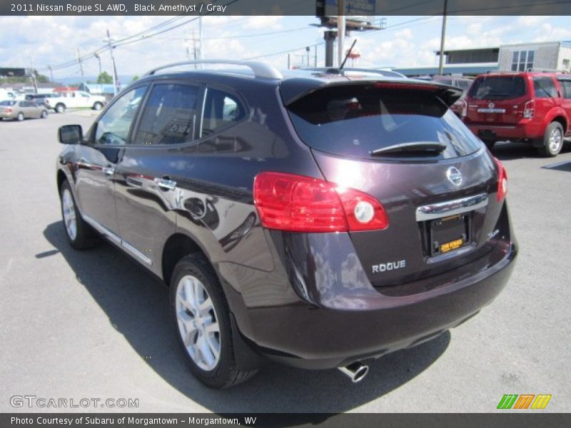 Black Amethyst / Gray 2011 Nissan Rogue SL AWD