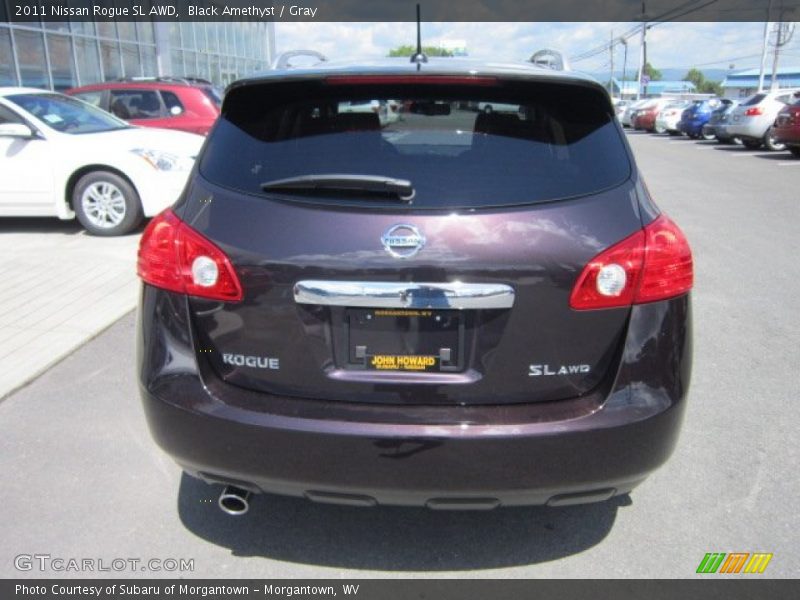 Black Amethyst / Gray 2011 Nissan Rogue SL AWD