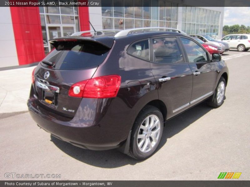 Black Amethyst / Gray 2011 Nissan Rogue SL AWD