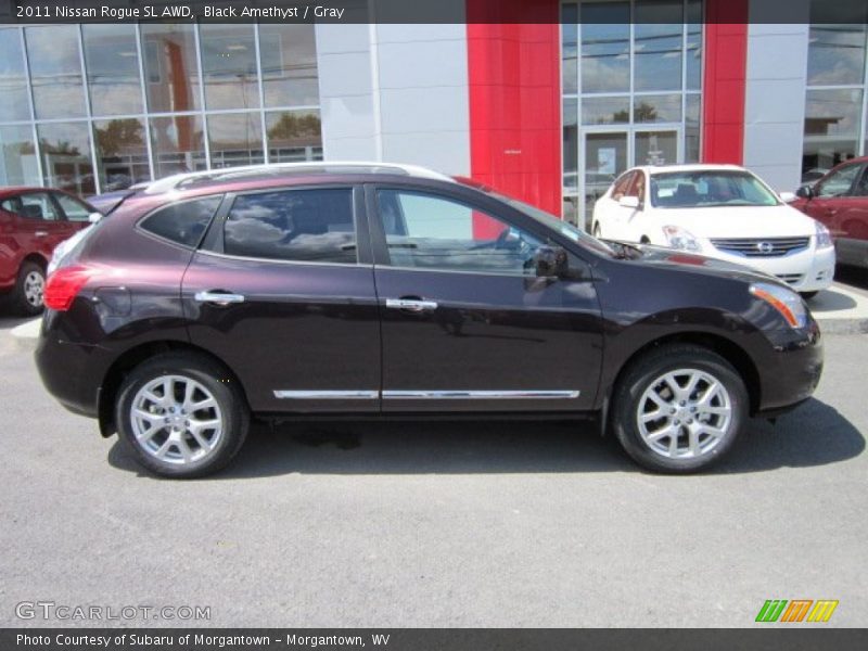 Black Amethyst / Gray 2011 Nissan Rogue SL AWD