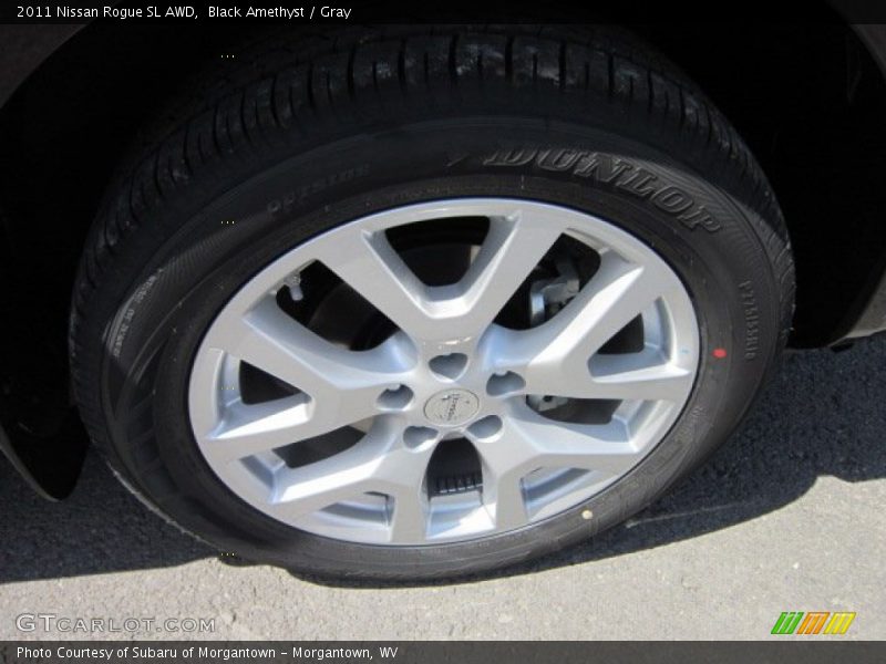 Black Amethyst / Gray 2011 Nissan Rogue SL AWD