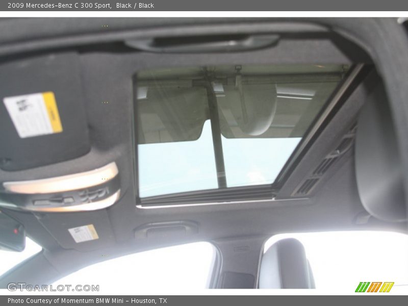 Black / Black 2009 Mercedes-Benz C 300 Sport
