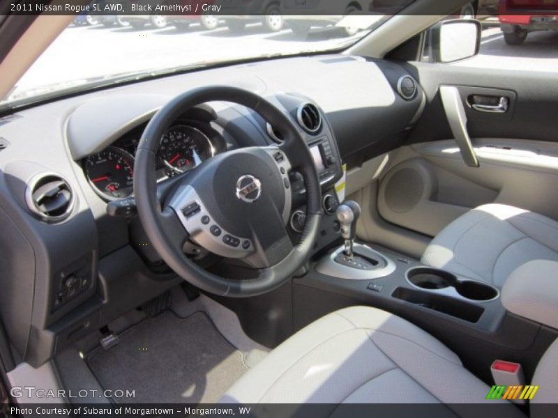 Black Amethyst / Gray 2011 Nissan Rogue SL AWD