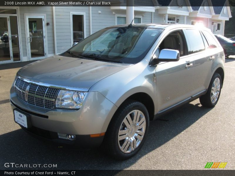 Vapor Silver Metallic / Charcoal Black 2008 Lincoln MKX AWD