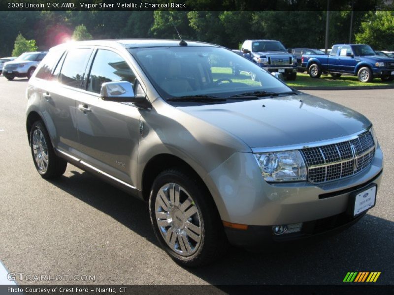 Vapor Silver Metallic / Charcoal Black 2008 Lincoln MKX AWD