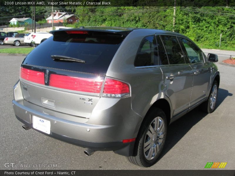 Vapor Silver Metallic / Charcoal Black 2008 Lincoln MKX AWD