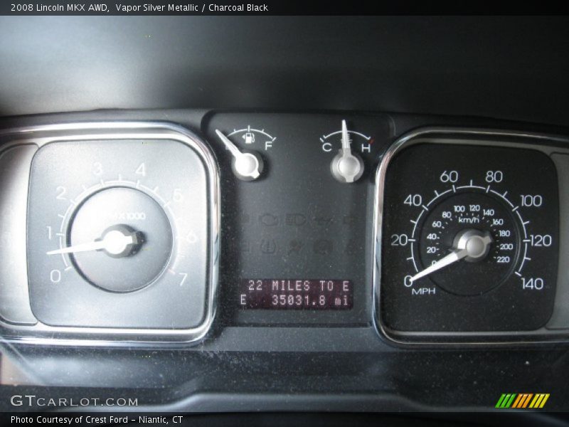 Vapor Silver Metallic / Charcoal Black 2008 Lincoln MKX AWD