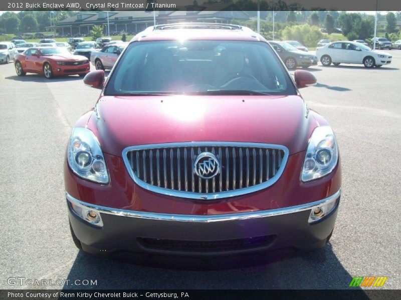 Crystal Red Tintcoat / Titanium 2012 Buick Enclave AWD