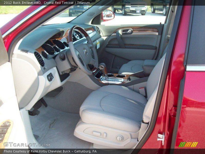 Crystal Red Tintcoat / Titanium 2012 Buick Enclave AWD