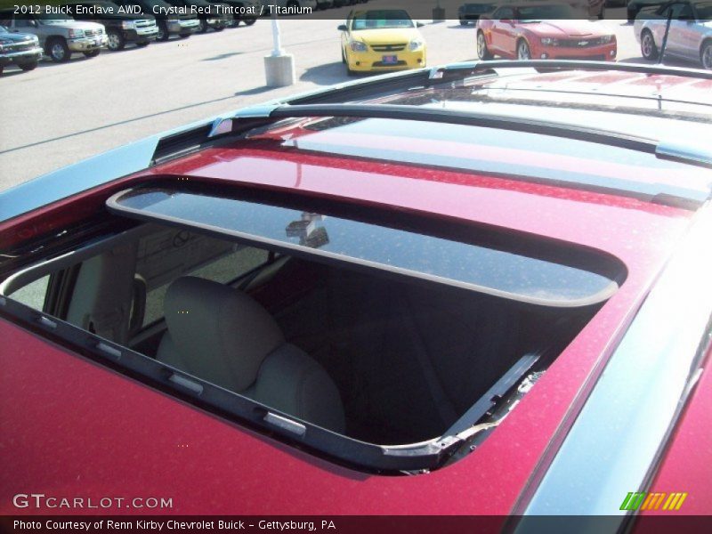 Sunroof of 2012 Enclave AWD