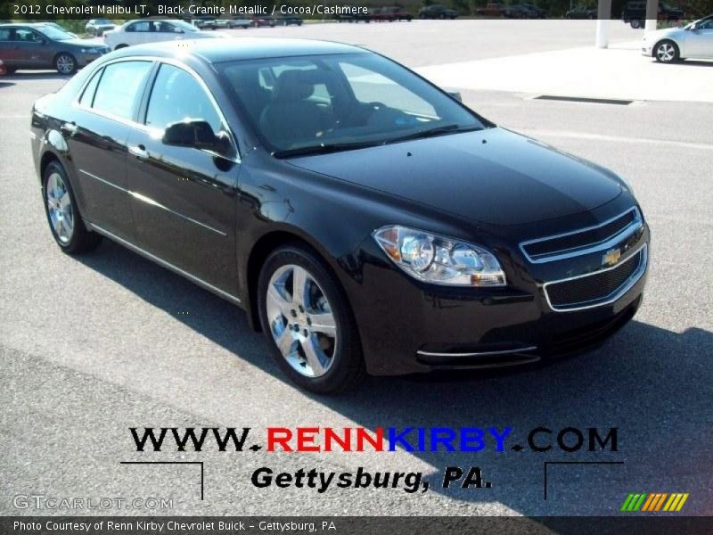 Black Granite Metallic / Cocoa/Cashmere 2012 Chevrolet Malibu LT