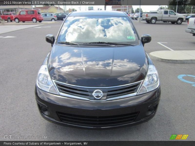 Espresso Black / Charcoal 2011 Nissan Versa 1.8 S Hatchback