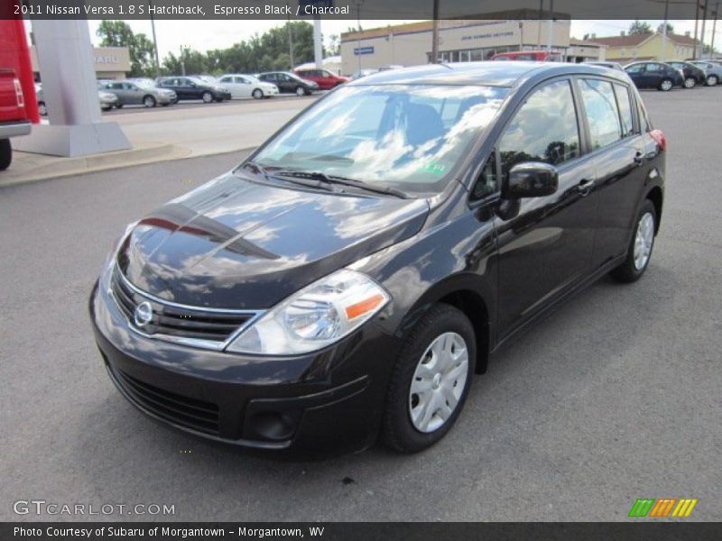 Espresso Black / Charcoal 2011 Nissan Versa 1.8 S Hatchback