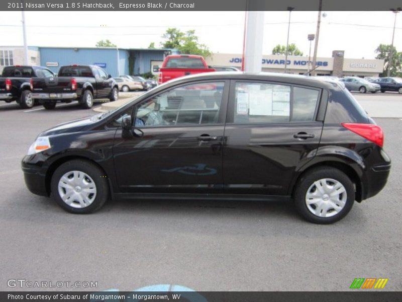 Espresso Black / Charcoal 2011 Nissan Versa 1.8 S Hatchback