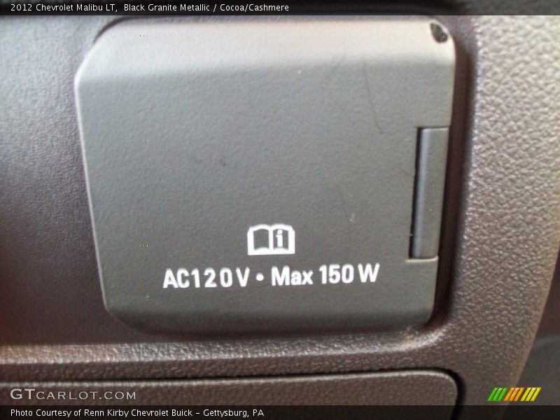 Black Granite Metallic / Cocoa/Cashmere 2012 Chevrolet Malibu LT