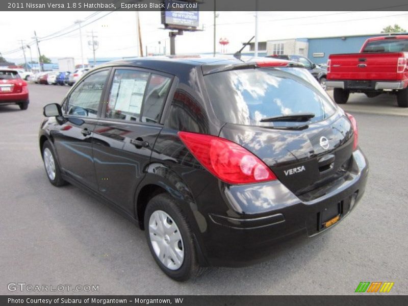 Espresso Black / Charcoal 2011 Nissan Versa 1.8 S Hatchback