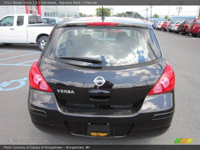 Espresso Black / Charcoal 2011 Nissan Versa 1.8 S Hatchback