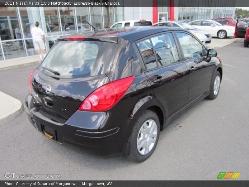 Espresso Black / Charcoal 2011 Nissan Versa 1.8 S Hatchback