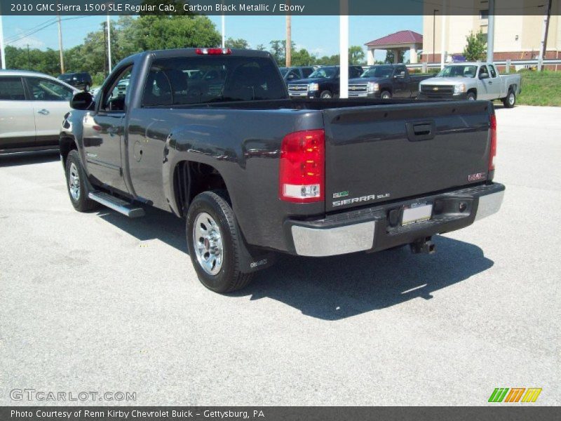Carbon Black Metallic / Ebony 2010 GMC Sierra 1500 SLE Regular Cab