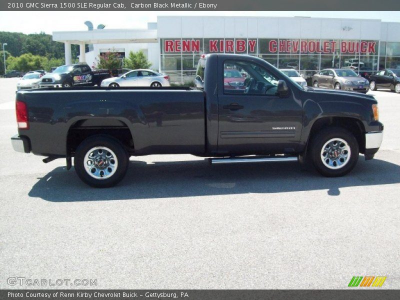 Carbon Black Metallic / Ebony 2010 GMC Sierra 1500 SLE Regular Cab