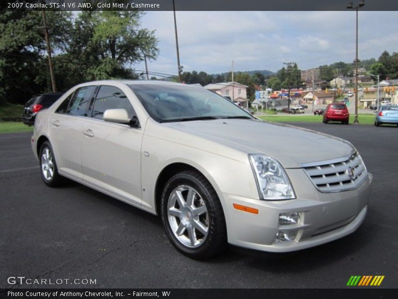 Gold Mist / Cashmere 2007 Cadillac STS 4 V6 AWD