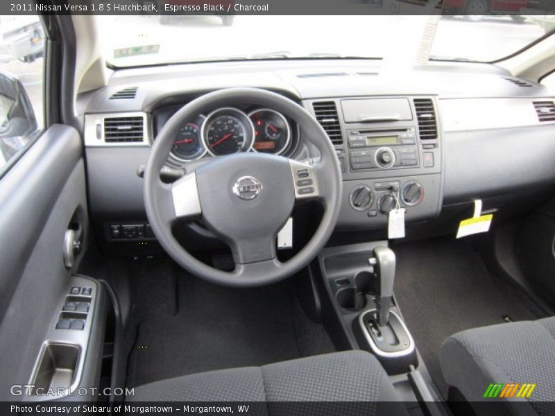 Espresso Black / Charcoal 2011 Nissan Versa 1.8 S Hatchback