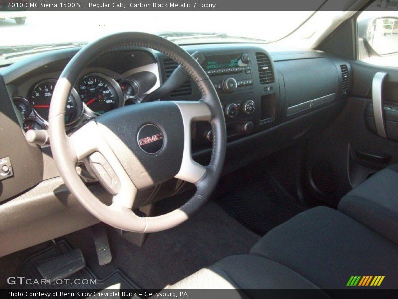 Carbon Black Metallic / Ebony 2010 GMC Sierra 1500 SLE Regular Cab