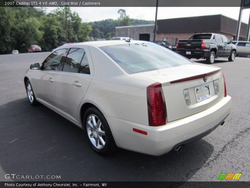 Gold Mist / Cashmere 2007 Cadillac STS 4 V6 AWD