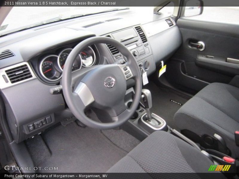 Espresso Black / Charcoal 2011 Nissan Versa 1.8 S Hatchback