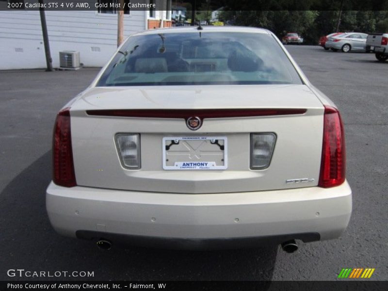 Gold Mist / Cashmere 2007 Cadillac STS 4 V6 AWD