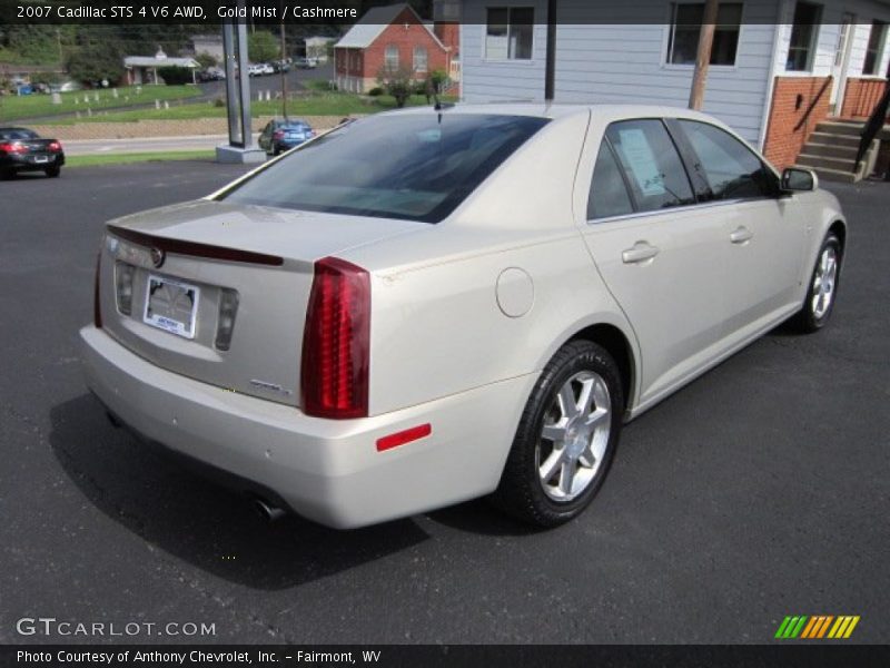 Gold Mist / Cashmere 2007 Cadillac STS 4 V6 AWD