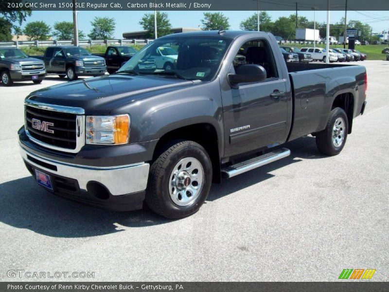 Carbon Black Metallic / Ebony 2010 GMC Sierra 1500 SLE Regular Cab