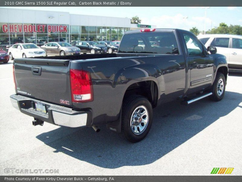 Carbon Black Metallic / Ebony 2010 GMC Sierra 1500 SLE Regular Cab