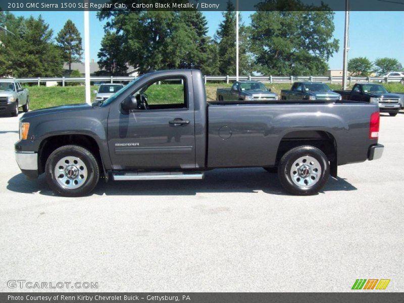 Carbon Black Metallic / Ebony 2010 GMC Sierra 1500 SLE Regular Cab