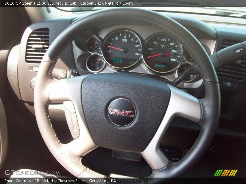 Carbon Black Metallic / Ebony 2010 GMC Sierra 1500 SLE Regular Cab