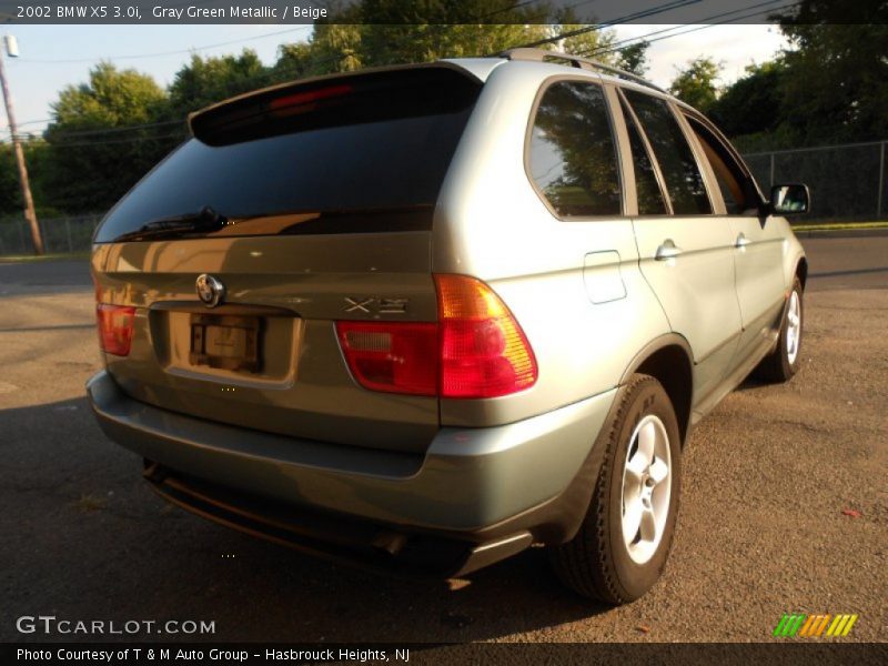 Gray Green Metallic / Beige 2002 BMW X5 3.0i