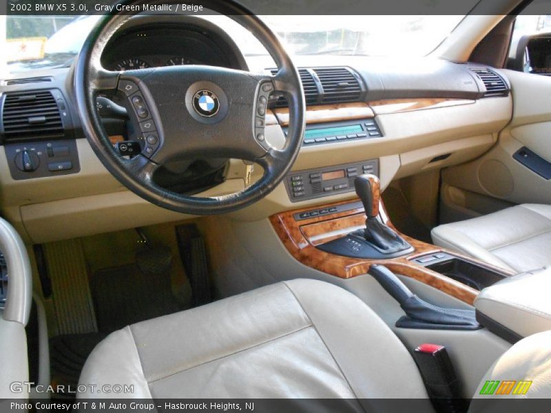 Gray Green Metallic / Beige 2002 BMW X5 3.0i