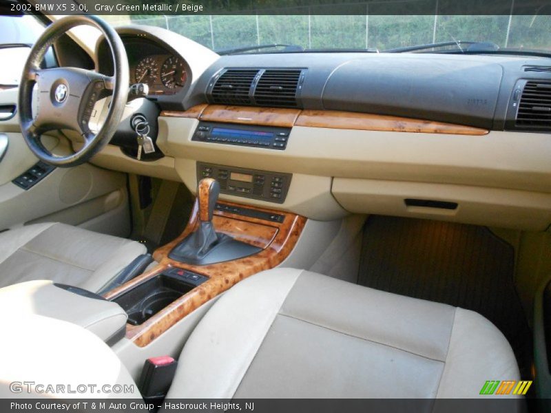 Gray Green Metallic / Beige 2002 BMW X5 3.0i