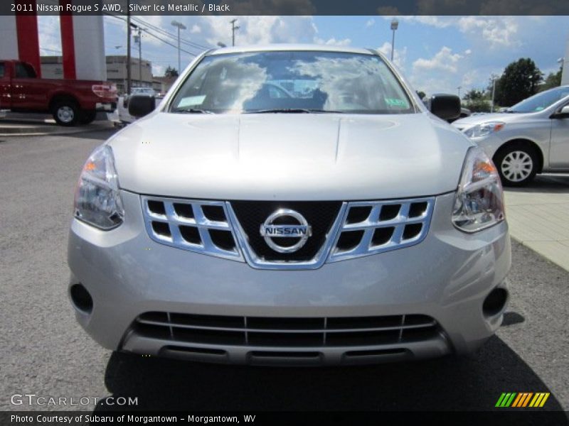 Silver Ice Metallic / Black 2011 Nissan Rogue S AWD