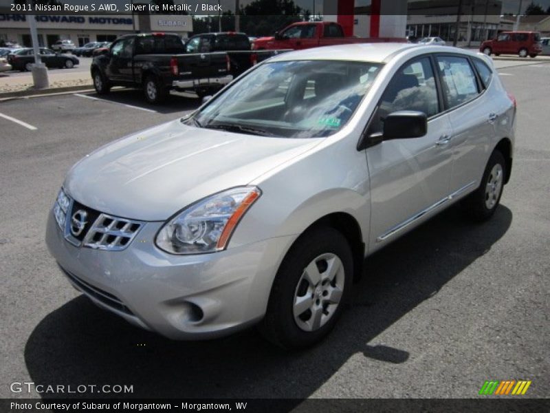 Silver Ice Metallic / Black 2011 Nissan Rogue S AWD