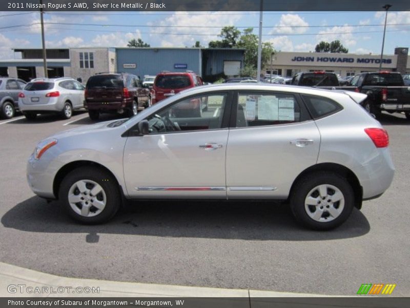 Silver Ice Metallic / Black 2011 Nissan Rogue S AWD