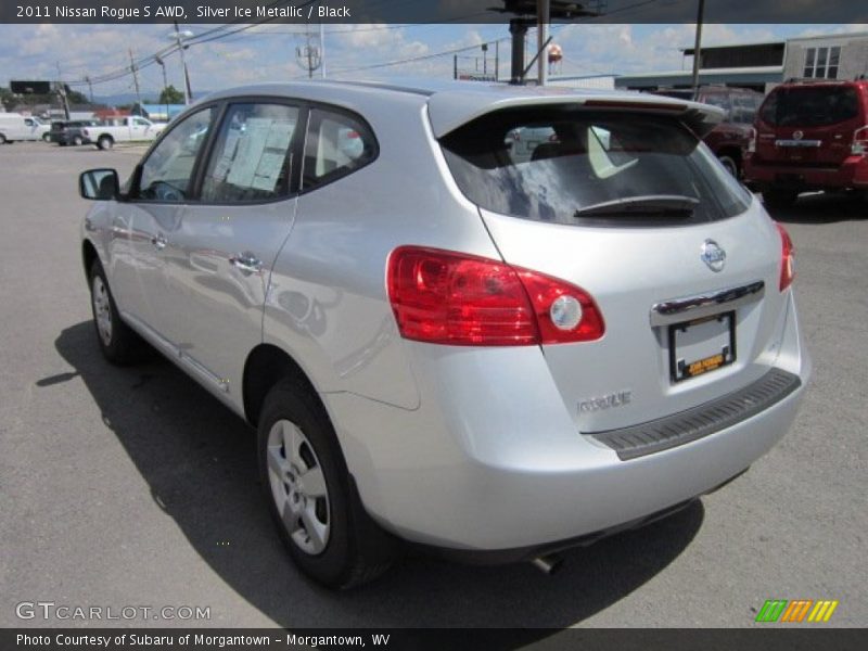 Silver Ice Metallic / Black 2011 Nissan Rogue S AWD