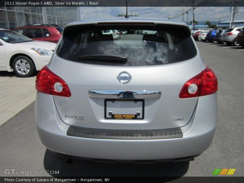 Silver Ice Metallic / Black 2011 Nissan Rogue S AWD