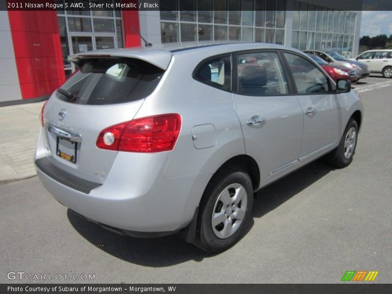 Silver Ice Metallic / Black 2011 Nissan Rogue S AWD